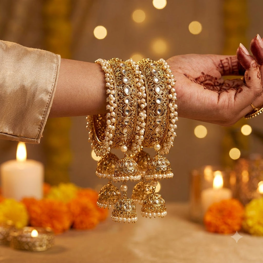 Latkan Bangles: The Perfect Blend of Movement and Style in Indian Jewelry