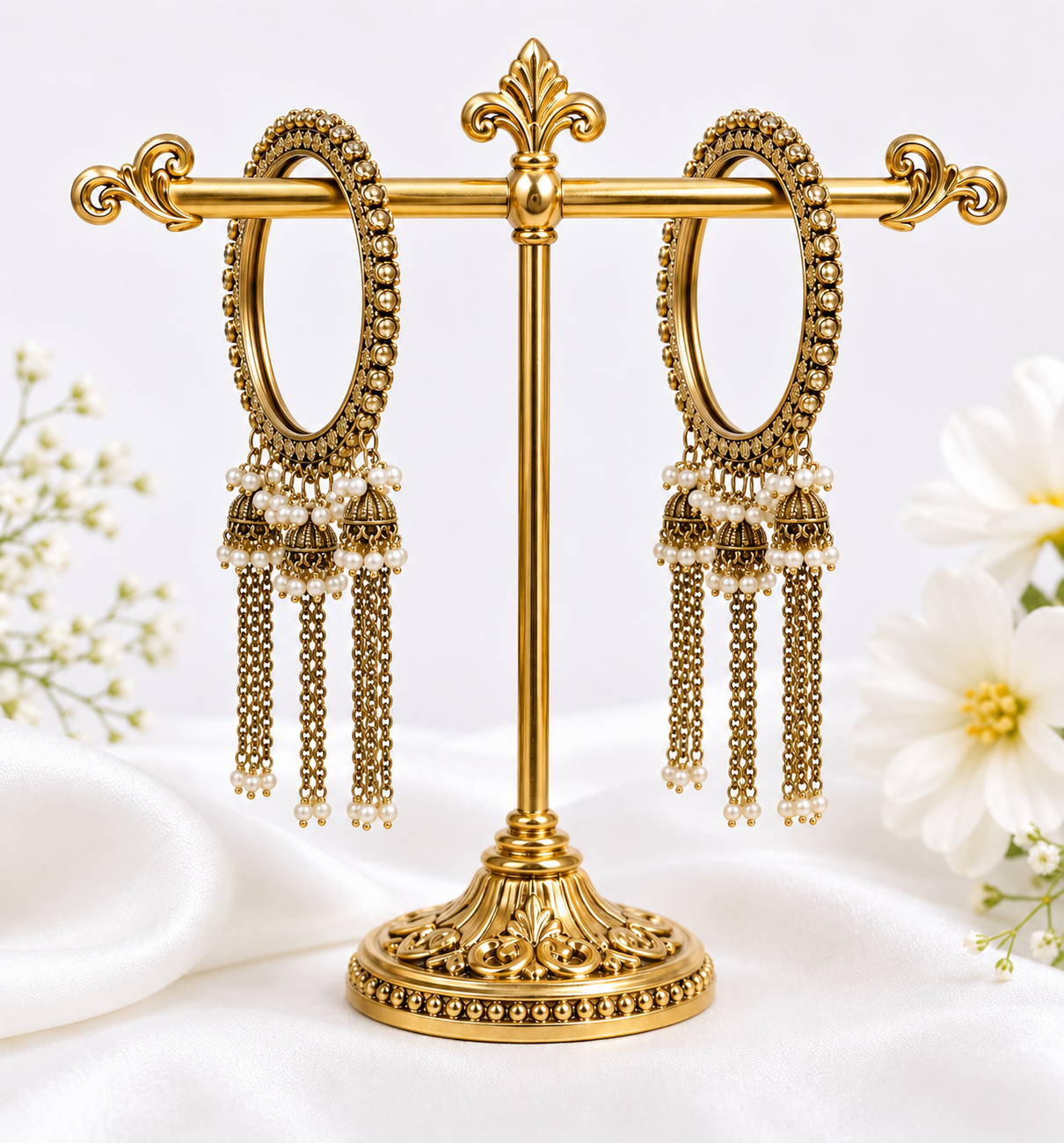 Shrikaa Antique Gold Hanging Jhumka Bangles - Style 101