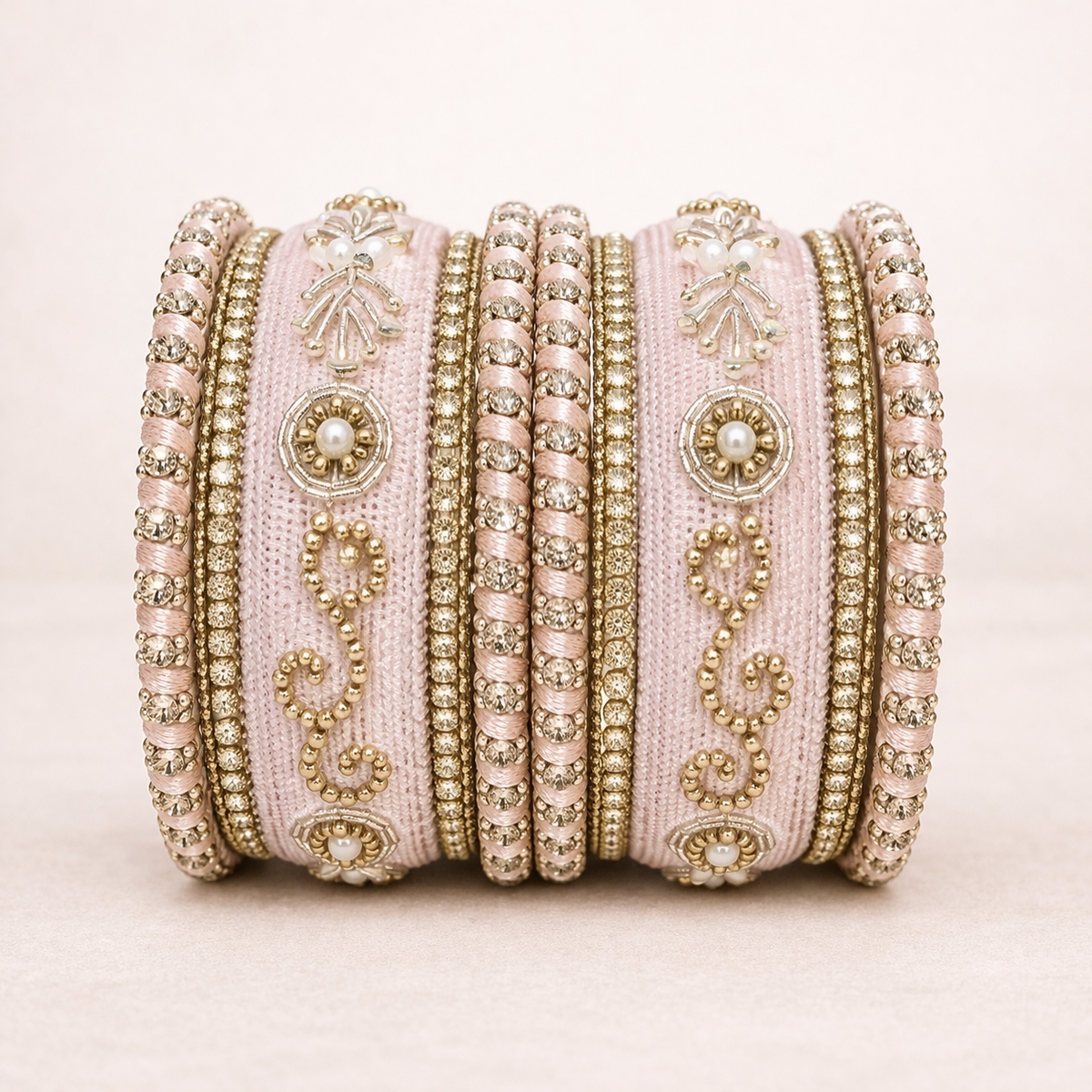 Shrikaa Velvet Bangles SVB-1010 - Dusty Mauve