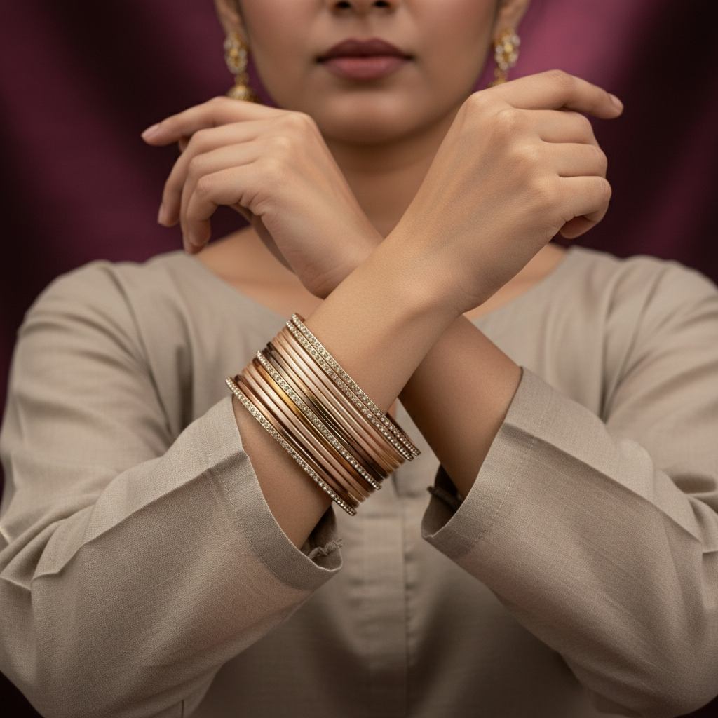 Shrikaa Blush Edit – Pink & Rose Gold Fusion Stack