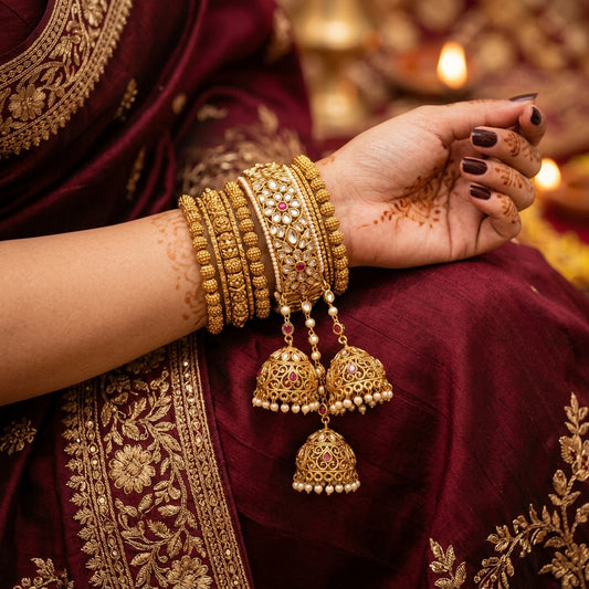 How to Style Jhumka Bangles for Your Big Day