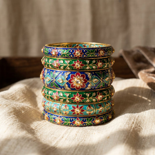 The Art of Meenakari: Styling Enamel Bangles for Modern Occasions
