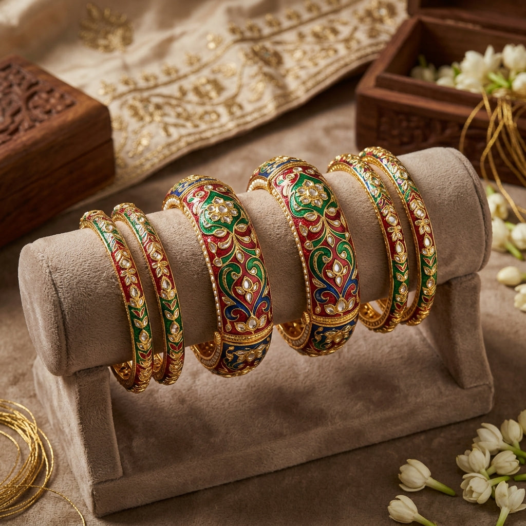 The Vibrant World of Meena Bangles: History, Craft, and Modern Styling