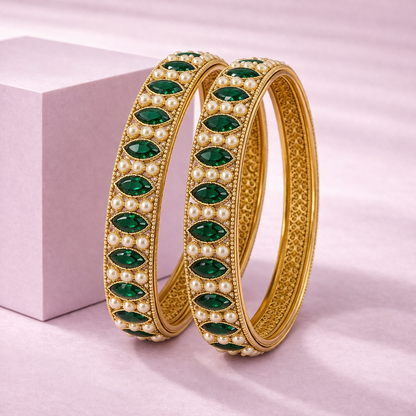 Shrikaa 2 Pcs Kada Set - Royal