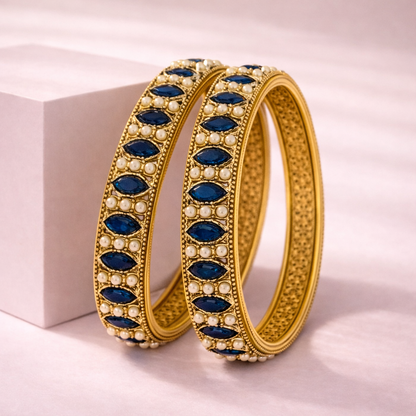 Shrikaa 2 Pcs Kada Set - Royal