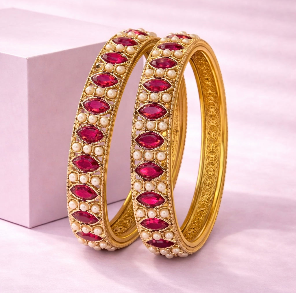 Shrikaa 2 Pcs Kada Set