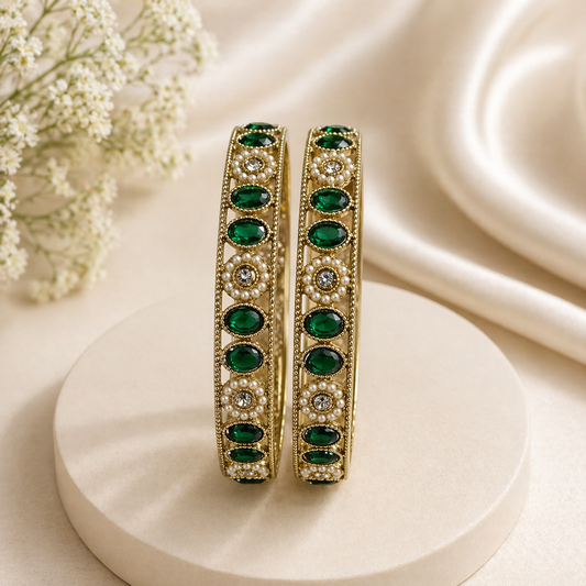 Shrikaa 2 Pcs Kada Set - Elegant