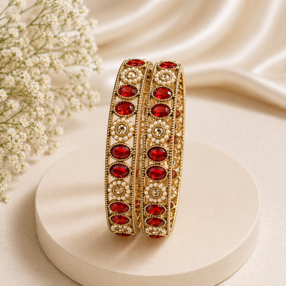 Shrikaa 2 Pcs Kada Set - Elegant