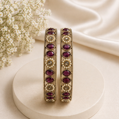 Shrikaa 2 Pcs Kada Set - Elegant