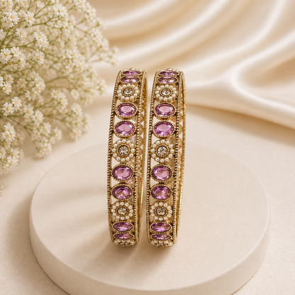 Shrikaa 2 Pcs Kada Set - Elegant