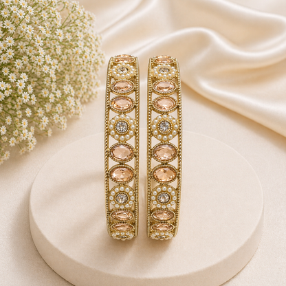 Shrikaa 2 Pcs Kada Set - Elegant