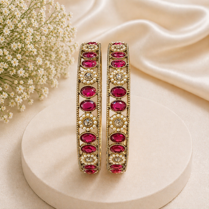 Shrikaa 2 Pcs Kada Set - Elegant