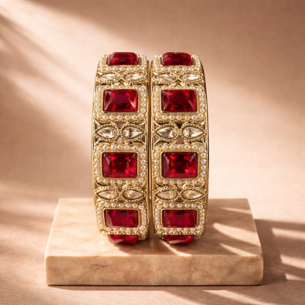 Shrikaa 2 Pcs Kada Set