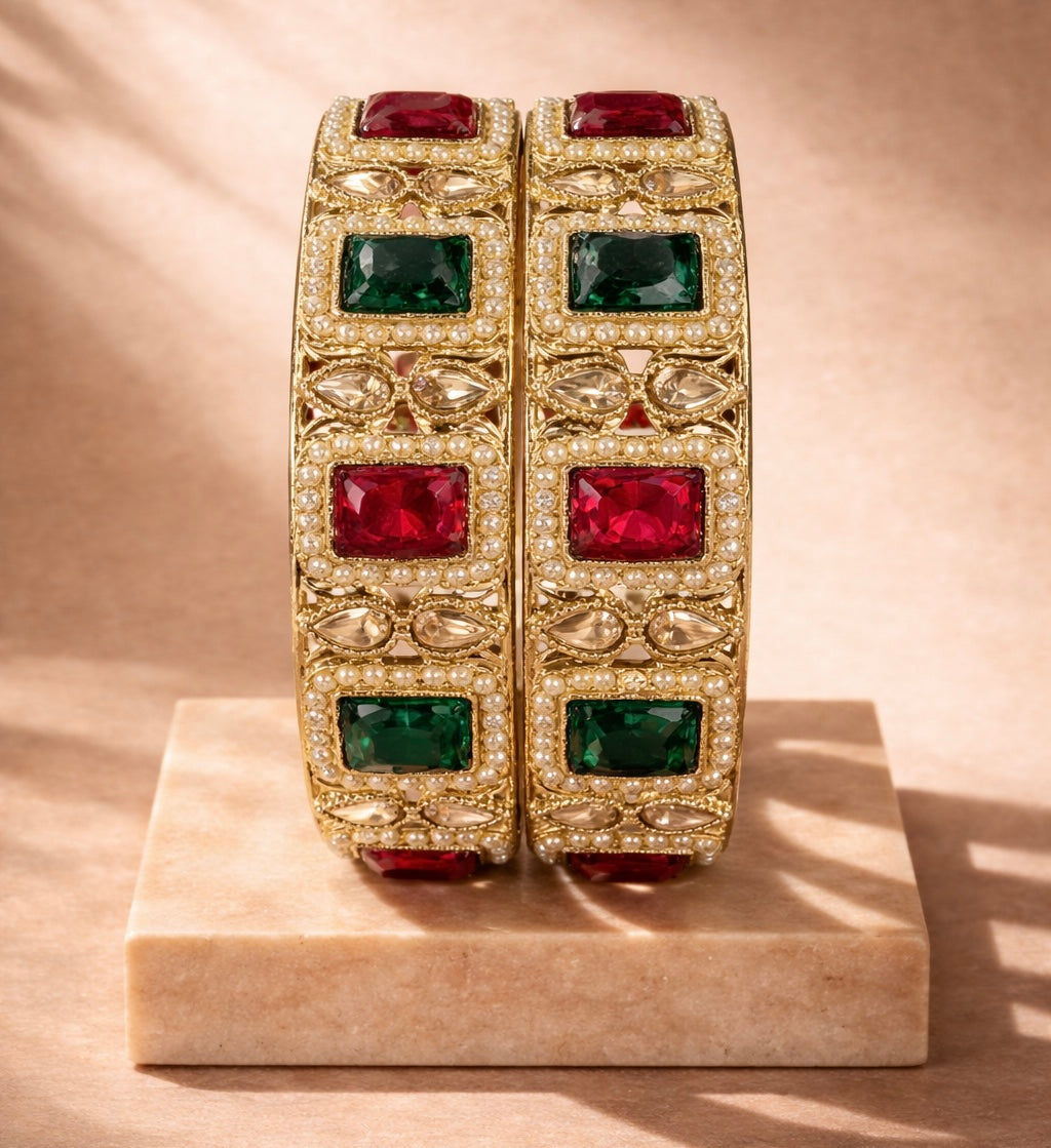 Shrikaa 2 Pcs Kada Set
