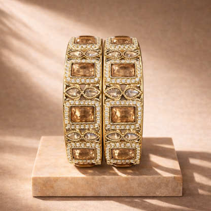 Shrikaa 2 Pcs Kada Set - Antique