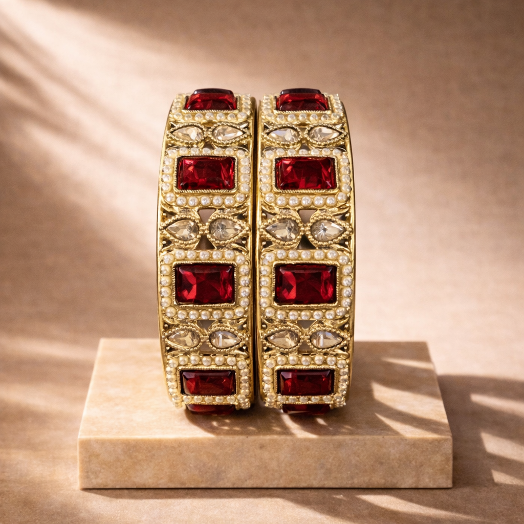 Shrikaa 2 Pcs Kada Set