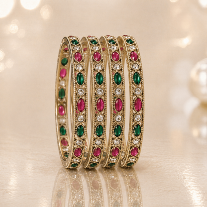 Shrikaa 4 Pcs Kada Set - Heritage