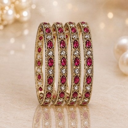 Shrikaa 4 Pcs Kada Set - Heritage