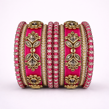 Shrikaa Velvet Bangles SVB-1001 - Rani