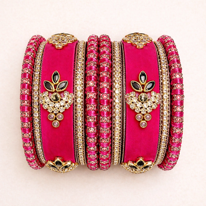 Shrikaa Velvet Bangles SVB-1002 - Rani