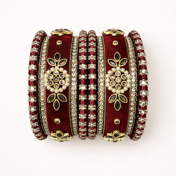 Shrikaa Velvet Bangles - Heritage