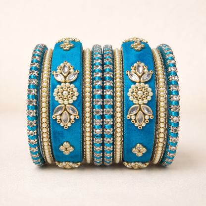 Shrikaa Velvet Bangles SVB-1006 - Rama