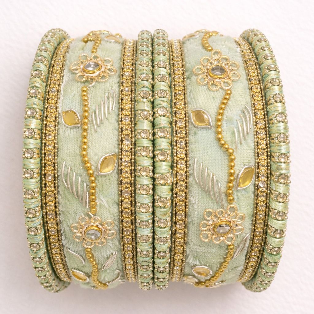 Shrika Designer Velvet Bangles – Bridal Edition