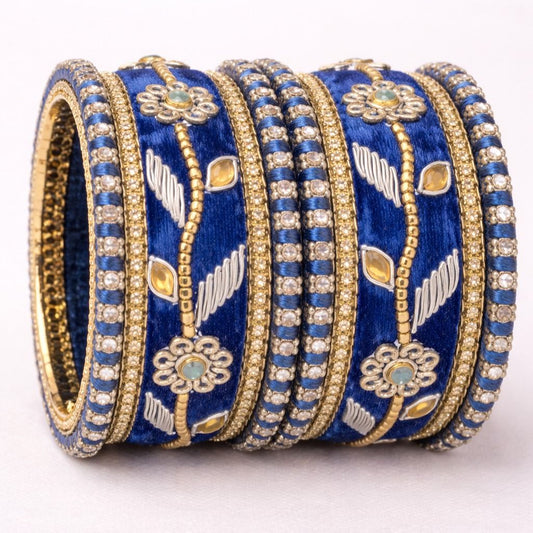 Shrika Premium Velvet Bridal Bangles – Festive Collection