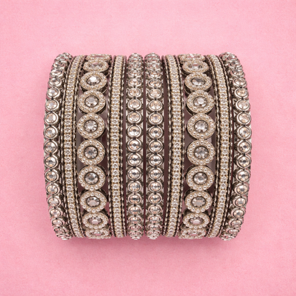 Shrikaa Multicolor Stone Bangles - Classic