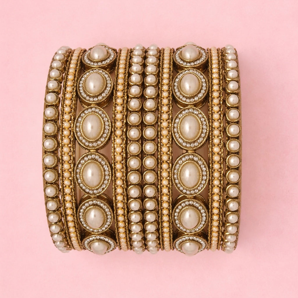 Shrikaa Multicolor Stone Bangles – Traditional Party Wear