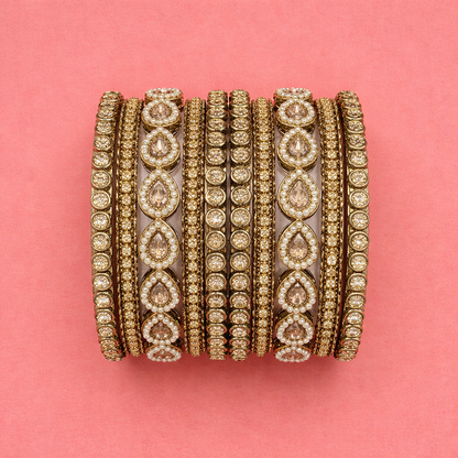 Shrikaa Multicolor Stone Bangles - Elegant