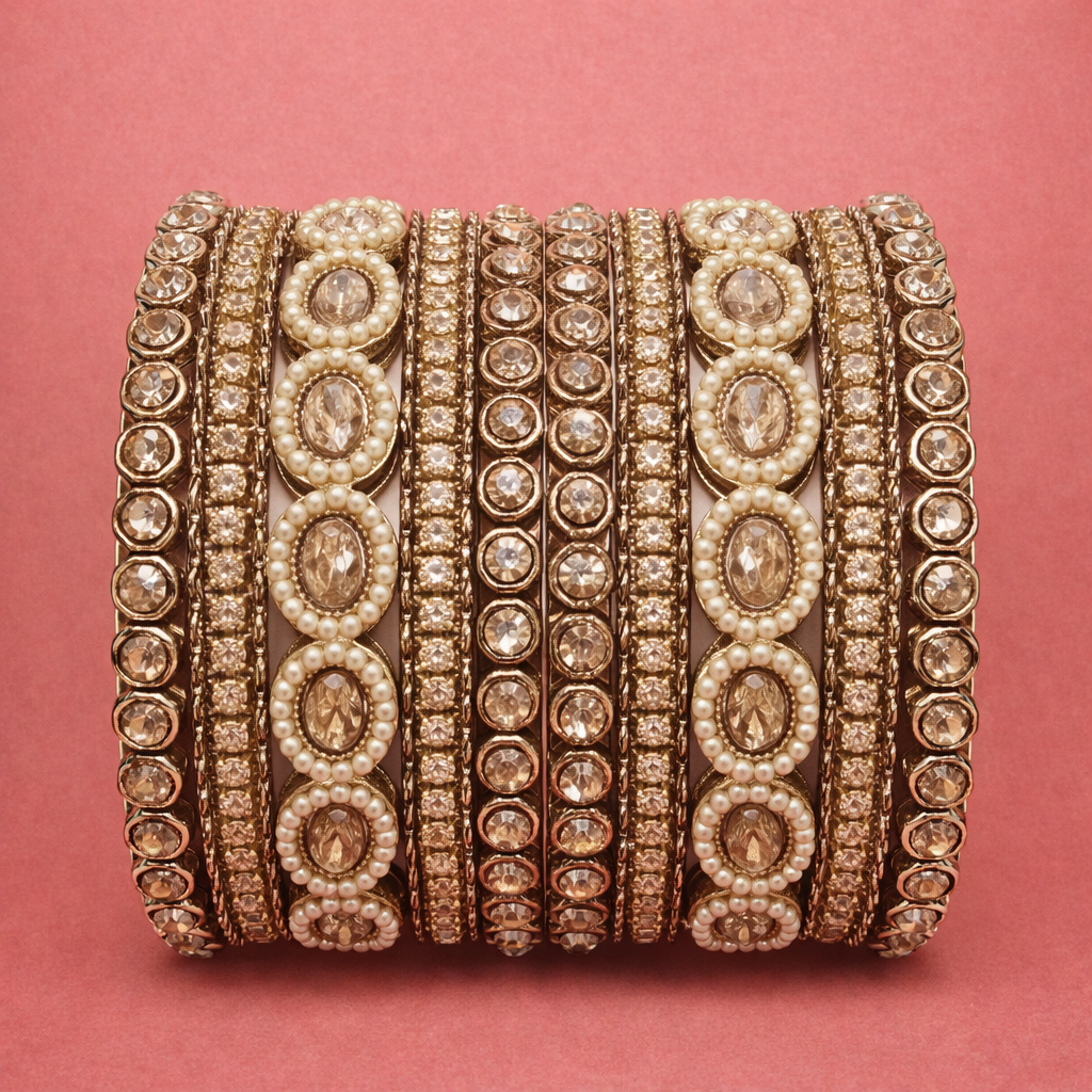 Shrikaa Designer Stone Bangles – Traditional Party Wear