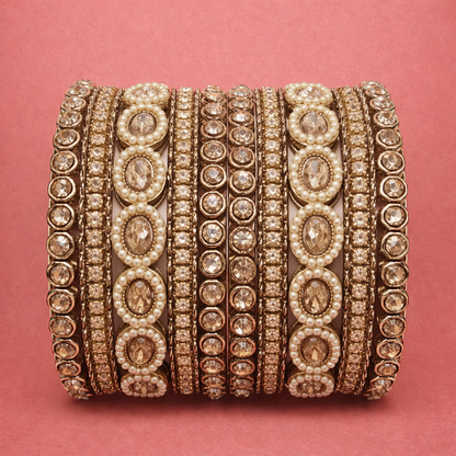 Shrikaa Designer Stone Bangles – Traditional Party Wear - Classic