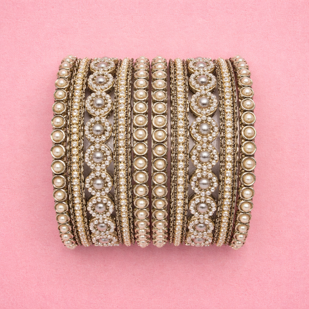 Shrikaa Multicolor Stone Bangles – Traditional Party Wear