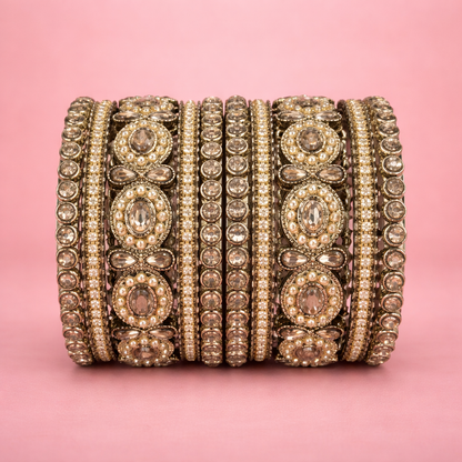 Shrikaa Elegant Stone Bangles – Traditional Party Wear - Classic