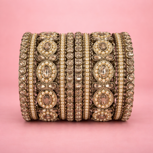 Shrikaa Elegant Stone Bangles – Traditional Party Wear
