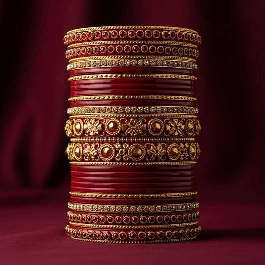 Shrikaa Bridal Heritage – Ruby Red Wedding Stack