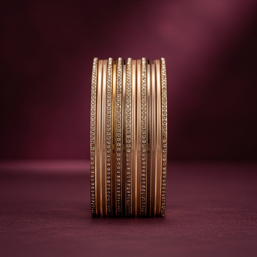 Shrikaa Blush Edit – Pink & Rose Gold Fusion Stack