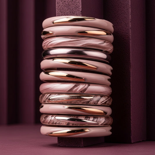 Shrikaa Daily Grace – Beige & Gold Minimal Bangle Stack