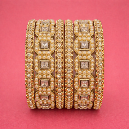 Shrikaa Antique Gold Traditional Party Wear Bangles