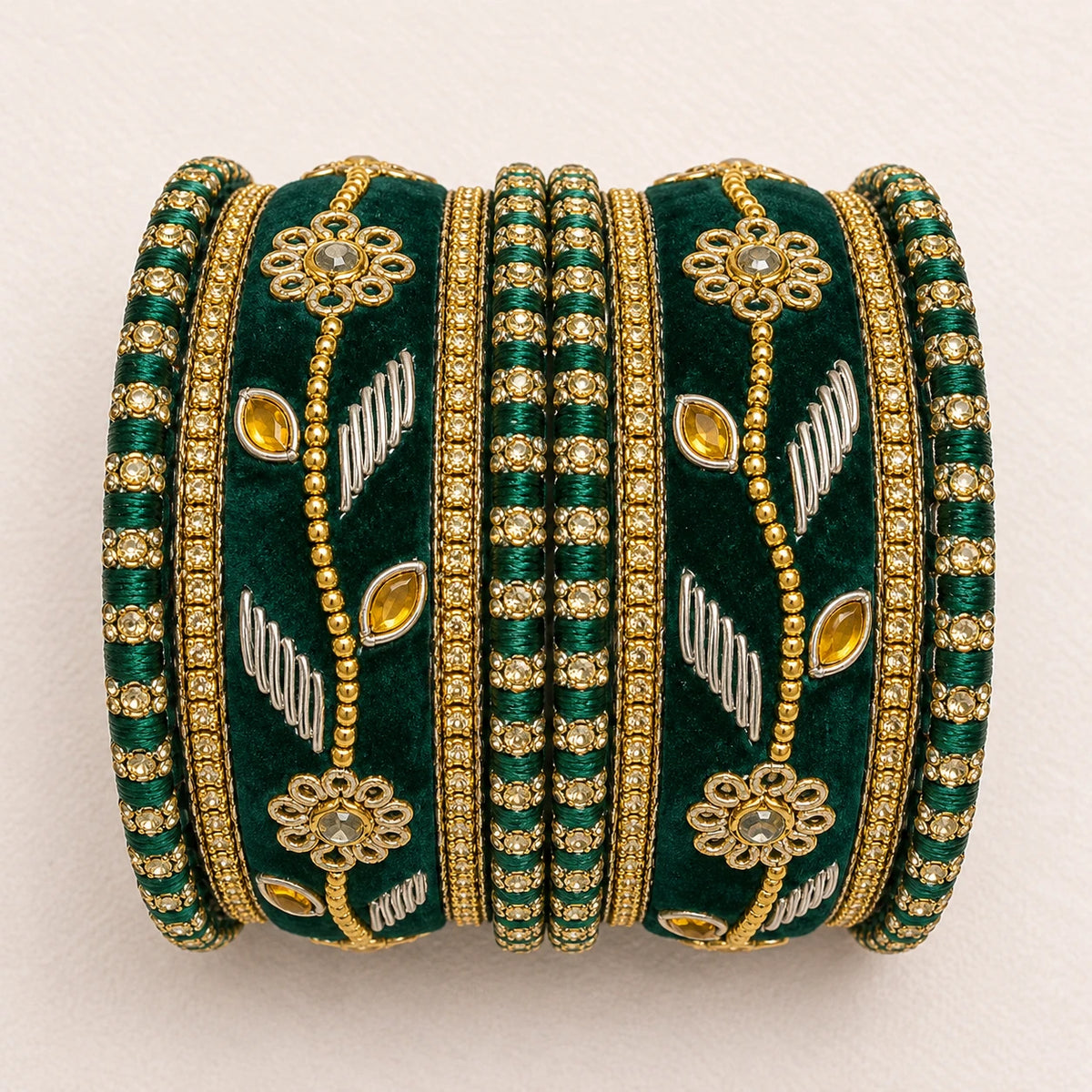 Shrikaa Velvet Bangles - Deluxe