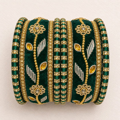 Shrikaa Velvet Bangles - Deluxe