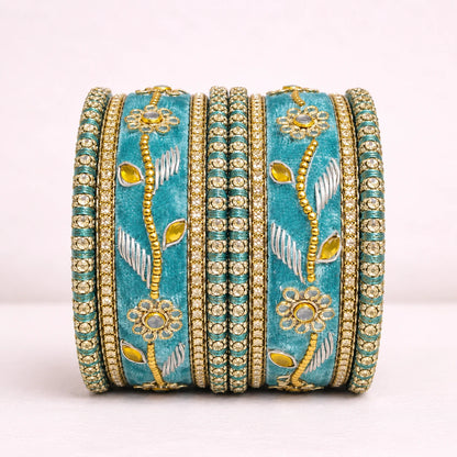 Shrikaa Velvet Bangles - Deluxe