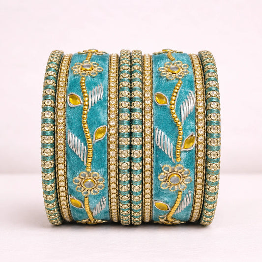 Shrikaa Velvet Bangles - Deluxe