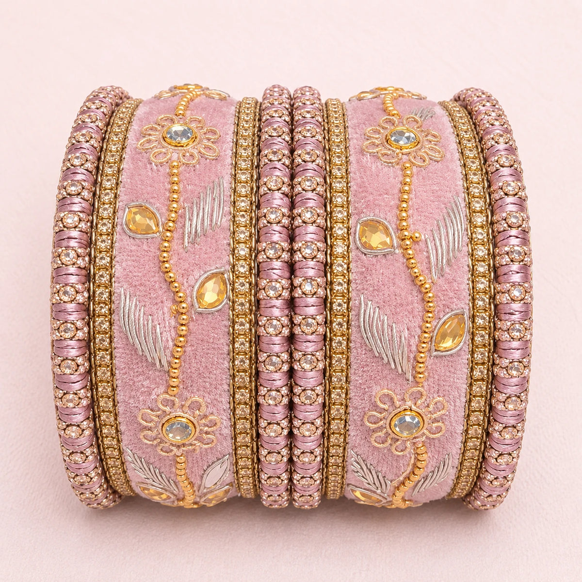 Shrikaa Velvet Bangles - Deluxe