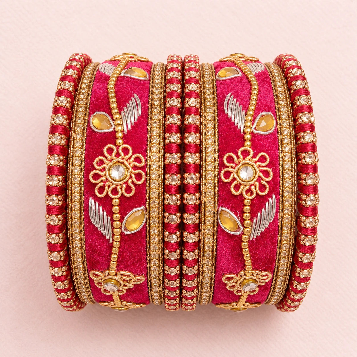 Shrikaa Velvet Bangles - Deluxe