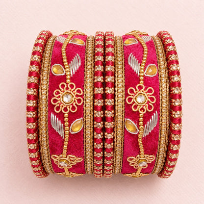 Shrikaa Velvet Bangles - Deluxe