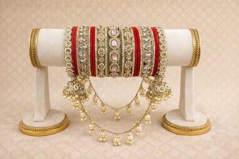 Shrikaa Bridal Bangle Set - Red