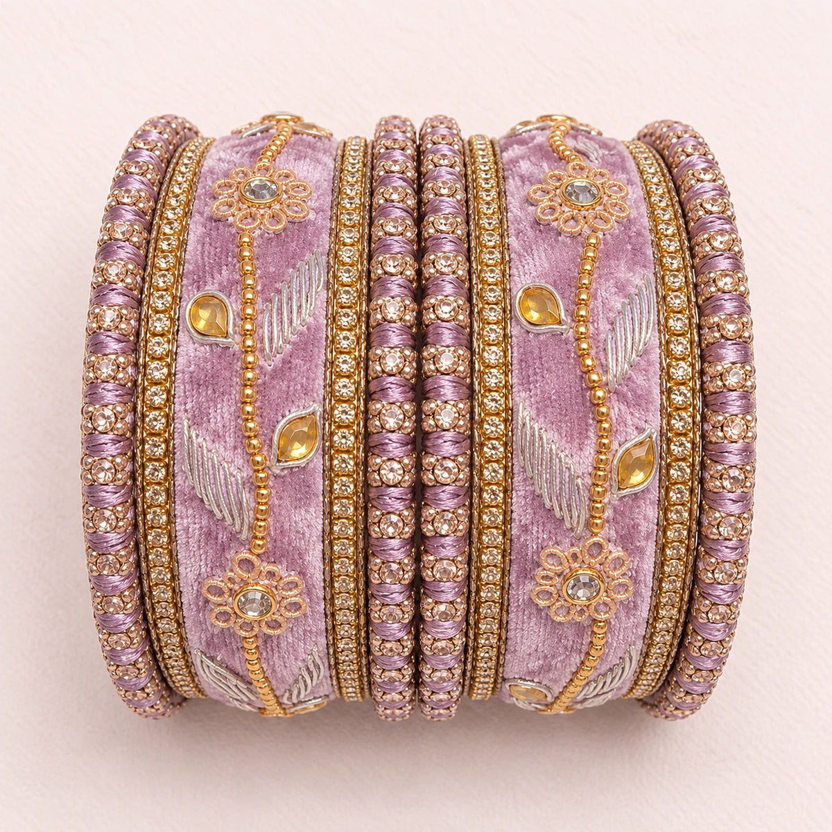 Shrikaa Velvet Bangles - Deluxe