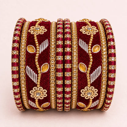 Shrikaa Velvet Bangles - Deluxe